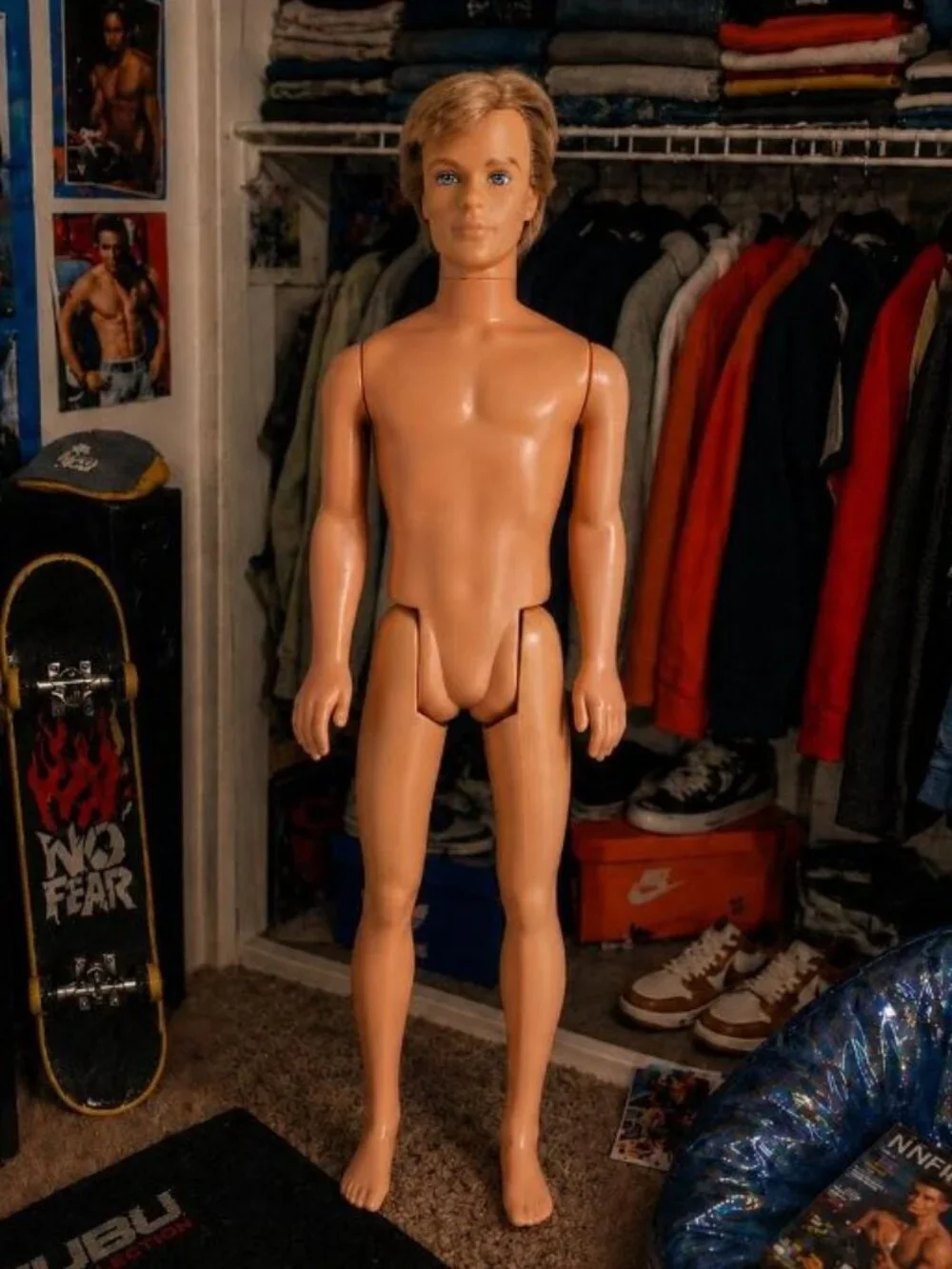Mattel 2007 Ken Fashion Fever Doll Blonde Rooted Hair Nude Barbie Boy Y2K